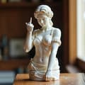 Vienna Gudinnestaty Ger Fingret Ornament Kontor A6