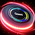 Miniatyrbilde 1 av 4: Oppladbar LED Frisbee - 16 millioner farger RGB - Smartmodus - Automatisk tenning - Morsom gave til jul, bursdager og camping Tri-Color red