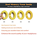 Miniatyrbilde 5 av 5: Erstatningsøreputer for Beats Studio 2 & Studio 3 Kablede og Trådløse Hodetelefoner, Øreputer med Mykt Proteinlær, Støyreduserende Memory Foam