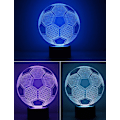 Miniatyrbillede 7 af 8: Cara 3D Illusion Fodboldlamper Lampe Fodbold Natlamper fo