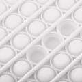 Miniatyrbild 3 av 5: Bubble Popping Push Press Fidget Sensorisk Leksak Stressavlastare Olika Färger Rund Vit