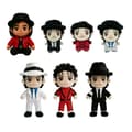 Michael Jackson-inspireret plysdukke, blødt samleobjekt, gave til musikfans**Små sorte klæder Small black clothes