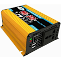 Miniatyrbild 1 av 5: 12V 220V växelriktare, 4000W ren sinus växelriktare DC 12V 220V/110V bilväxelriktare med dubbla spänningsdisplayer och USB-portar 4.2A laddare