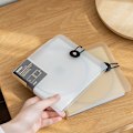 Miniatyrbillede 2 af 8: Gennemsigtig Plastik Disk CD Etui DVD Holder Pung Opbevaringstaske A5