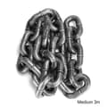 Simulerad järnkedja för hunddrag Multifunktionell tjock repkoppel Sele Hundtillbehör Silver Medium 3 M