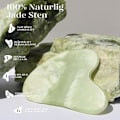 Pikkukuva 4 / 7: Jade Roller & Gua Sha -setti ruusukvartsista - Kasvojen hieronta ryppyihin ja lihasjännitykseen Pink and green -