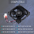 Miniatyrbillede 2 af 5: Ny kølerventilatormotor U92C12MS1B3-52 til RF18 20 22 31 34 Køleskab Kølefryser Kølerventilator 12V 0.16A DA81-06013A hg