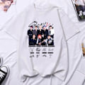 Miniatyrbilde 1 av 5: Stray Kids Trykte Dame T-skjorter Menn Oversized Casual Kortermet T-skjorte Harajuku Unisex Tees Topper Klær L3272-hvit L3272-hvit M L3272-hvit L3272-white M