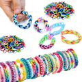Miniatyrbillede 5 af 5: Loom Bands sæt 4.500 stk. elastikker - Lav dine egne armbånd & figurer i flere farver multicolor