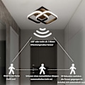 Miniatyrbilde 5 av 5: LED taklampe med bevegelsessensor, 22W varmhvit taklampe, 24*20*9CM sensorlampe, egnet for haller, garasjer, bad, 1 stk