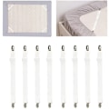 Miniatyrbilde 3 av 4: Justerbare lakenstropper, 8 elastiske stropper med metallklemmer for laken, madrasser, sofa