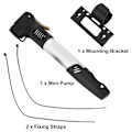 Miniatyrbillede 8 af 8: Cykeldæk Luftpumpe Bærbar Mini Inflator i Aluminiumlegering