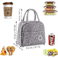 Miniatyrbild 3 av 6: Lunchväska med myntmotiv, picknickväska, kylväska, liten lunchväska, kylväska, picknickhandväska, bärbar lunchkylväska för vuxna, kvinnor, studenter och barn