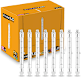 Miniatyrbillede 1 af 5: 8-pak R7S Halogen Pærestift 118mm 300W Dæmpbar AC220-240V