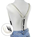 Miniatyrbillede 3 af 5: Punk Style Hængsler Dame Y-form Metal Clips Justerbar Pearl Strap-yu