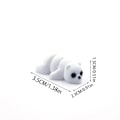 Pikkukuva 1 / 11: 3D-tulostettu värikäs mini eläinmalli pieni hahmo lasten lemmikkilelu sarjakuvahahmo Little White Bear