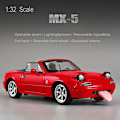 Miniatyrbillede 4 af 6: Mazda Miata MX5 Legetøjsbil 1/32 Støbt Modelbiler, Billegetøj til Børn i Alderen 4-7 Miata Gave til Drenge i Alderen 3-5, (FQ)