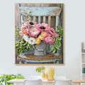 Miniatyrbild 1 av 7: Diamantbroderi Komplett Set 5D Diamantmålning DIY Diamantmålning Canvas Måla efter Siffror Blommor Bild Strass Diamantmosaik Set