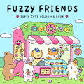 Miniatyrbillede 1 af 6: Fuzzy Friends: Super Sød Farvelægningsbog til Voksne og Teenagere med Søde Dyrefigurer (Fuzzy Friends Farvelægning)