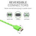Miniatyrbillede 3 af 5: USB Type C-kabel Hurtigopladning USB C-kabler Type-c Datakabel Oplader USB C Til Samsung S9 Note 9 Huawei P20 Pro Xiaomi 1m/2m/3m 2m Grøn 3m Green 3m