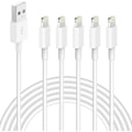 Pikkukuva 7 / 7: 5X Lightning USB -kaapeli Applelle iPhoneen ja iPadiin, 1 m, valkoinen (FQ)