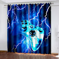 Pikkukuva 1 / 5: Pimennysverhot pojille ja teineille 132 x 160 cm, modernit videopeliverhot lapsille ja tytöille