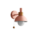 Miniatyrbillede 1 af 5: Stue Veranda Centerlampe Nordisk Minimalistisk Moderne Soveværelse Sengelampe Macaron Væglampe (pink)