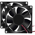 Pikkukuva 1 / 2: 2 kpl 80 mm x 80 mm x 25 mm tuuletin DC 12 V (8025 harjaton jäähdytystuuletin) - Perfet (FQ)