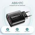 Miniatyrbilde 2 av 4: 30W USB C Lader Hurtiglader For iPhone 13 12 Xiaomi Huawei Samsung Quick Charge 3.0 4.0 Mobiltelefonlader QC 3.0 (Størrelse, Farge: EU-Svart)