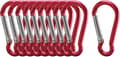 10st aluminiumlegering karbinhake mini karbinhake liten nyckel karbinhake