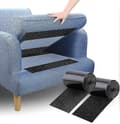 Skridsikker Pudeholder til Sofa - Selvklæbende Velcrobånd for at Forhindre at Sofapuder Glider, 10cm X 1.5m i Sort