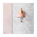 Miniatyrbillede 5 af 5: Stue Veranda Centerlampe Nordisk Minimalistisk Moderne Soveværelse Sengelampe Macaron Væglampe (pink)
