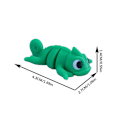 Miniatyrbild 9 av 11: 3D-printad färgglad mini djurmodell liten figur barnleksak tecknad docka Platypus
