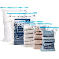 Miniatyrbild 2 av 5: Basics vakuumpåse för kläder med lufttät ventil och handpump - Jumbo, 6-pack, dragkedja, transparent 6 pack(jumbo) size