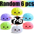 2027 Nye Dumpling Natlamper Glødende Dumplings Skrivebordsornament Sød Glødende Dumpling Damperkasse Kawaii Dumpling Lamper Gaver random 6pcs