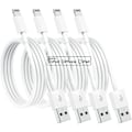 Miniatyrbilde 1 av 5: 4-pakke 2m [Apple MFi-sertifisert] Apple-ladekabel iPhone-lader Lightning Rask iPhone-ladekabel for iPhone 12/11/11Pro/11Max/X/XS/XR/XS Ma