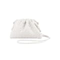 REMAKE PU Vävd Väska Satchel Cloud Mini Läderkoppling Vit