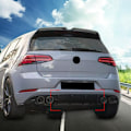 Pikkukuva 4 / 5: Takapuskurin suoja Takapuskurin huuli Diffuusorin evä Splitter-koriste Golf 7.5R MK7.5R:lle