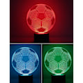 Miniatyrbillede 8 af 8: Cara 3D Illusion Fodboldlamper Lampe Fodbold Natlamper fo