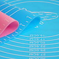 Miniatyrbild 1 av 5: 2-delat set halkfri silikon degmatta, stor non-stick bakmatta för deg, bakning, fondant, pajdeg, pizza, bröd, kakor, lätt att rengöra