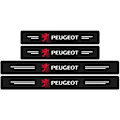 Pikkukuva 1 / 10: 4 kpl auton kynnyslistat hiilikuitu, hiilikuituiset kynnyslistat, Peugeot 107 108 206 207 308 307 508 3008 -malleihin, auton muotoilutarvikkeet kynnyslistoihin