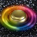 Miniatyrbillede 4 af 5: Cool Magic Orb Fidget Ball Spinner Legetøj Metal, Stress Hånd Finger Spinner