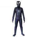 Spider-Man-kostyme for barn, elastisk heldrakt for gutter til utkledning, fester og opptredener*100*svart black 100