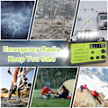 Miniatyrbilde 4 av 5: Bærbar nødradio Solar Radio 8000mAh Oppladbart batteri AM/FM-radio