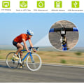 Miniatyrbillede 2 af 5: M3 Mini GPS Cykelcomputer, Trådløs Cykelkilometertæller og Speedometer IPX5 Vandtæt Cykelcomputer med LCD-skærm Sort