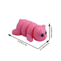 Miniatyrbild 7 av 11: 3D-printad färgglad mini djurmodell liten figur barnleksak tecknad docka Hug Bear