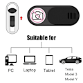 Miniatyrbild 4 av 5: 5 st för Model 3 Model Y Cover Skyddar Sekretess Integritetsskydd Webcam Slide Blocker För Tesla