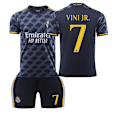 Miniatyrbillede 1 af 2: Real Madrid 23/24 sæson udebanetrøje fodboldsæt til børn 7 VINI JR. Children's size22 7 VINI JR.