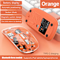 Miniatyrbillede 1 af 8: M233 Transparent Magnetisk Mus Trippel Tilstand 2.4G Bluetooth Kompa Orange Orange A9