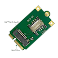 Miniatyrbild 5 av 5: 4g 5g M.2 till PCIe Adapter NGFF till Mini PCI-e Adapterkort med kortplats för L860-gl Dw5820e Dw5816e Em